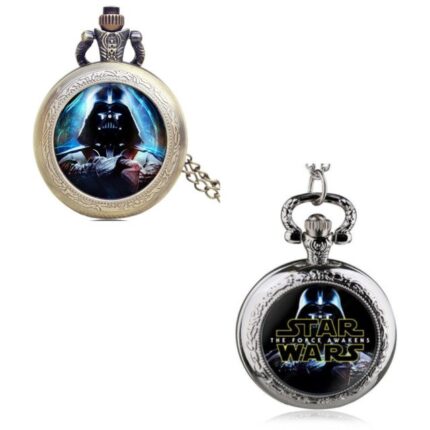 스타워즈 둥근 소형 회중시계_만화 영화 캐릭터 쥬얼리 (랜덤 발송)
